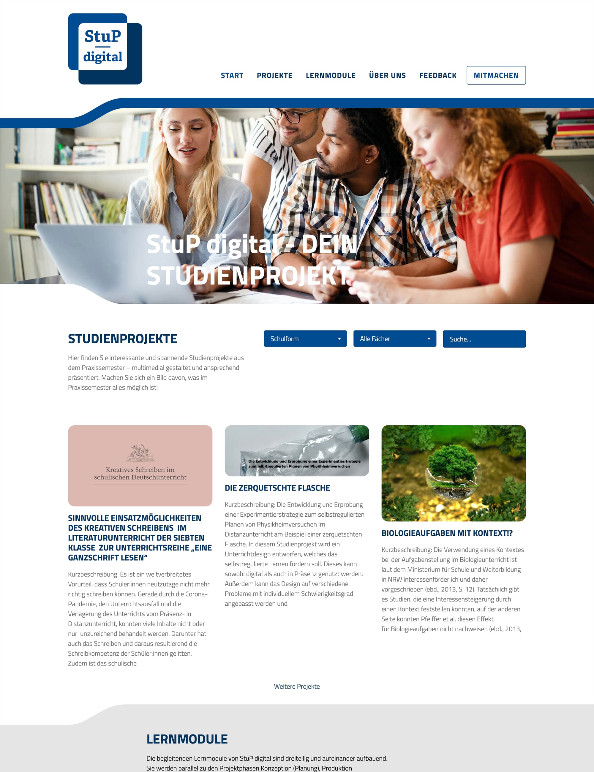 Bildschirmfoto von StuP-digital